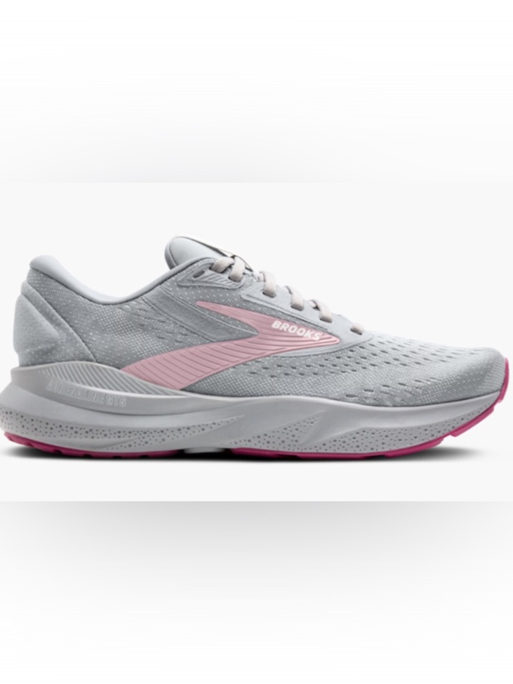 Brooks GTS24 Adrenaline Women’s Size 8 (2A) Athletic Running Shoes Gray & Pink